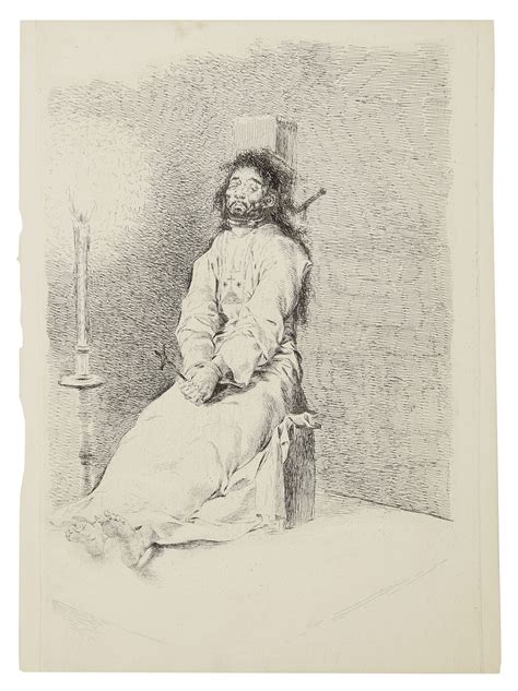 Francisco De Goya Y Lucientes 1746 1828 El Agarrotado The Garotted Man Christie S