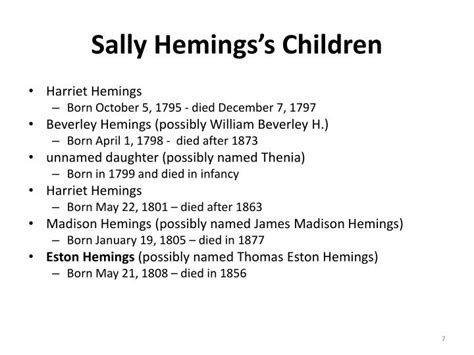 Ppt Was President Thomas Jefferson The Father Of Sally Hemingss