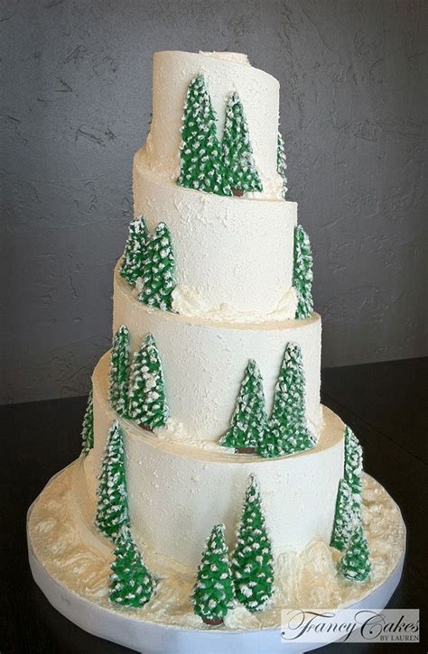 45 Of The Best Festive Themed Wedding Cakes Chwv Winter Cake