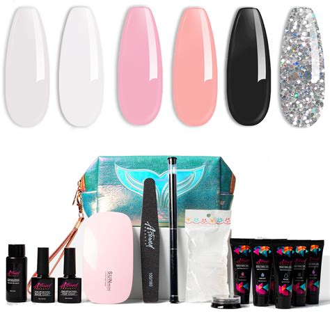 Polygel Nail Kit With Lamp And Slip Solution Astound Beauty