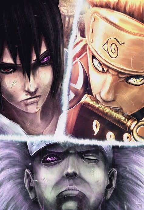 673 Final Battle Naruto And Sasuke Vs Madara By Daisanart On Deviantart