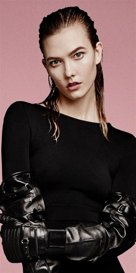 Karlie Kloss Black Dress Leather Jacket 1080x2160 Wallpaper Karlie