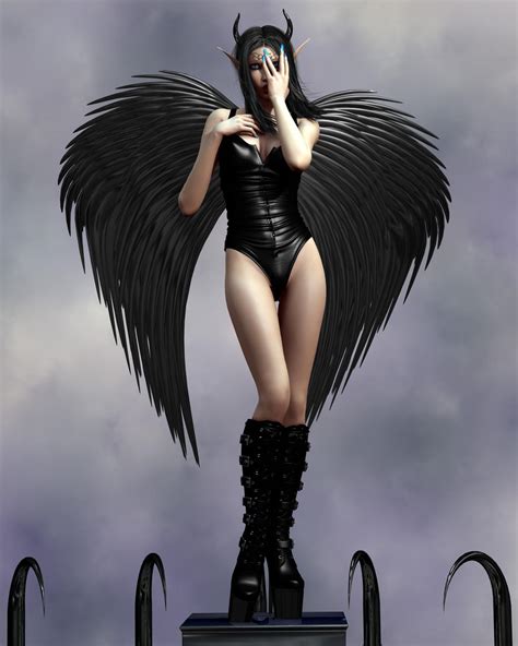 Evinessa Sexy Devil Vamp Elf Black Angel 001 By Evinessa On Deviantart
