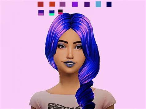 The Sims Resource Hair Retextured And Recolored By Jazzyxsims19 Sims