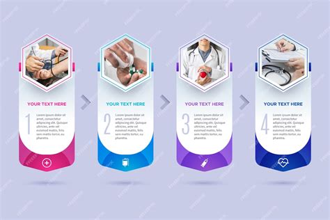 Premium Vector Medical Infographic Template With Photo