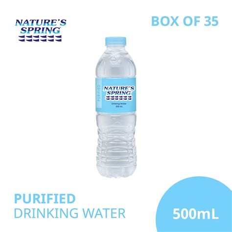 Natures Spring Purified Water 500 Ml Shopee Philippines