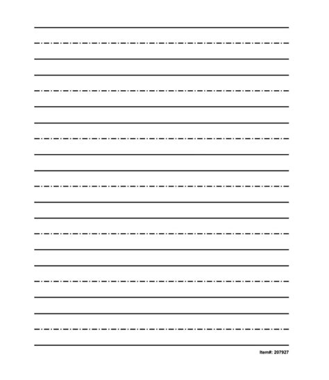 Dotted Lined Paper For Kids Word Templates