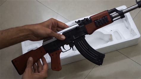 Ak 47 Toy Unboxing And Shooting Testing Youtube