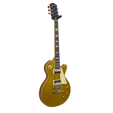 Epiphone Les Paul Classic Worn Electric Guitar Wcoil Tap Humbucker Pickups Worn Metallic Gold