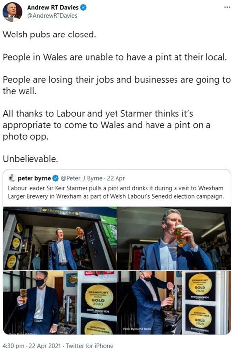 Bin The Labour Party Starmers Welsh Pint