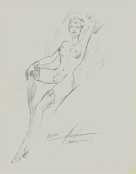 Mike Grell Nude Storm In Ted Lanting S Nude Storm Comic Art Gallery Room