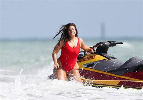 Ashley Graham In Swimsuit At Baywatch Theme Photoshoot In Miami Hawtcelebs