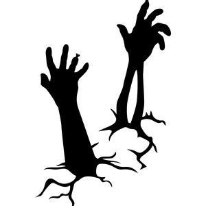 Download Silhouette Design Store: Zombie Arms | Halloween silhouettes, Cricut halloween, Halloween clipart