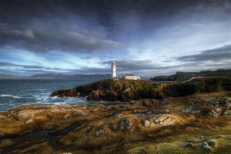 Fanad Head County Donegal Ireland Lighthouse Sea Ocean Coast