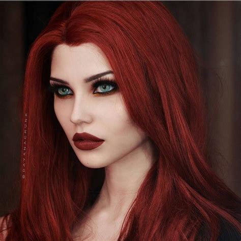 40 Stylish And Natural Taper Haircut Dayana Crunk Red Hair Color Gothic Beauty Dark Hair