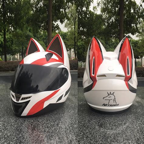 Nitrinos Motorcycle Helmet Men And Women Racing Personality Four