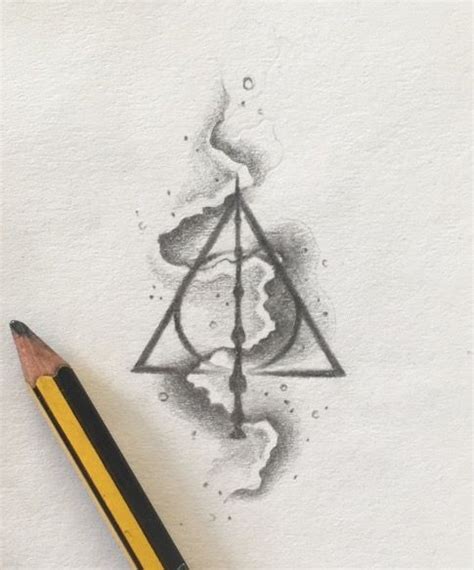 Deathly Hallows Tattoo Design Harry Potter Tattoo⚡️ Harry Potter Art