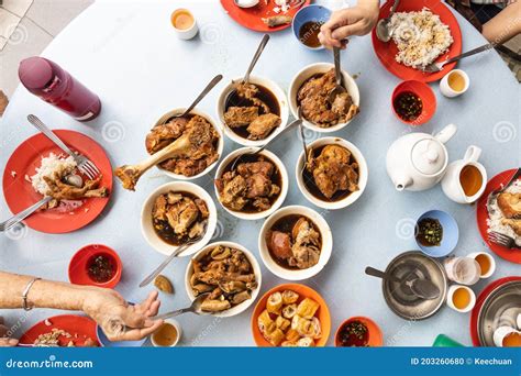 People Eating Variety Of Authentic Bak Kut Teh Popular Chinese Food In