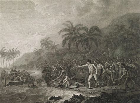 The Death Of Captain Cook Painting By John Webber Pixels