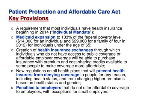 Ppt 2010 Patient Protection And Affordable Care Act What Employers