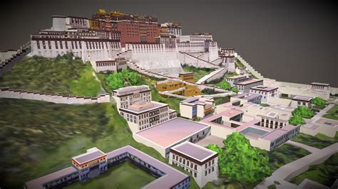 Potala Palace In Lhasa Tibet 3d Model By Hong Nguyen Hongnguyen044
