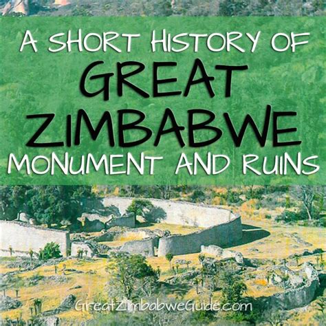 A Short History Of Great Zimbabwe Monument A Cultural And Historical