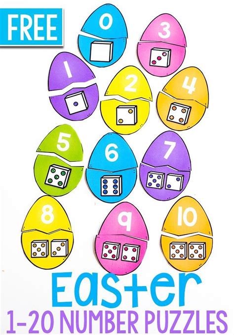 Super Fun Simple Easter Egg Puzzle For Number Sense Easter Math
