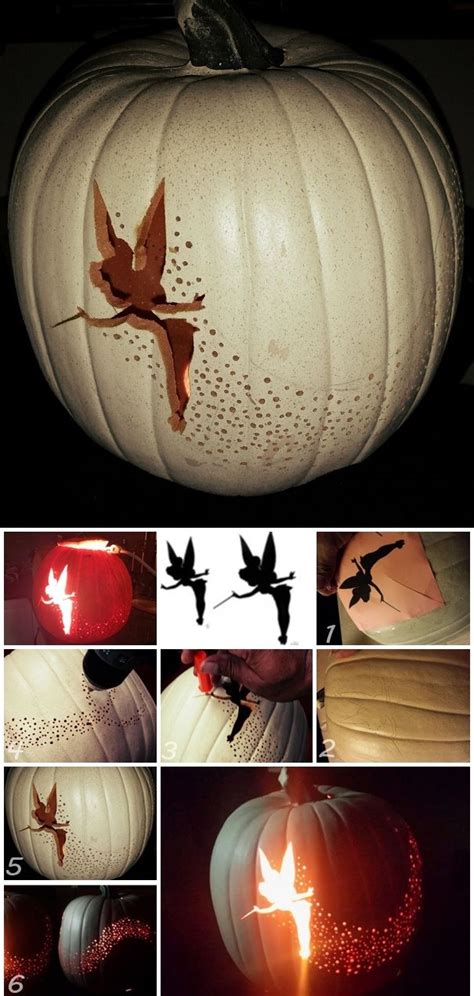 Halloween Pumpkin Carving Diy Tinker Bell Pixie Dust Icreatived
