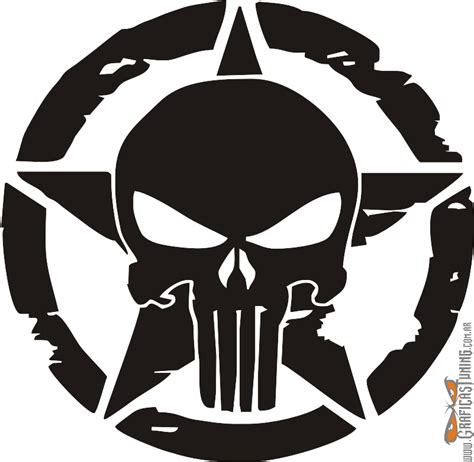Punisher Skull Mopar Us Army Star Hd Png Download Original Size