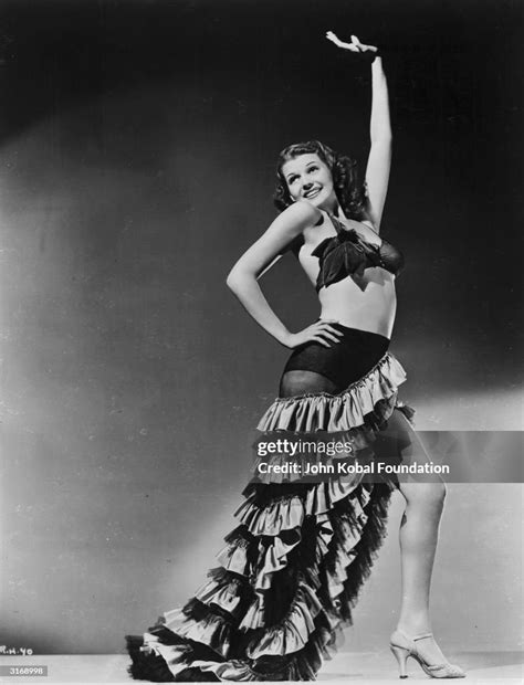 American Film Actress Dancer And Singer Rita Hayworth Wearing A News Photo Getty Images