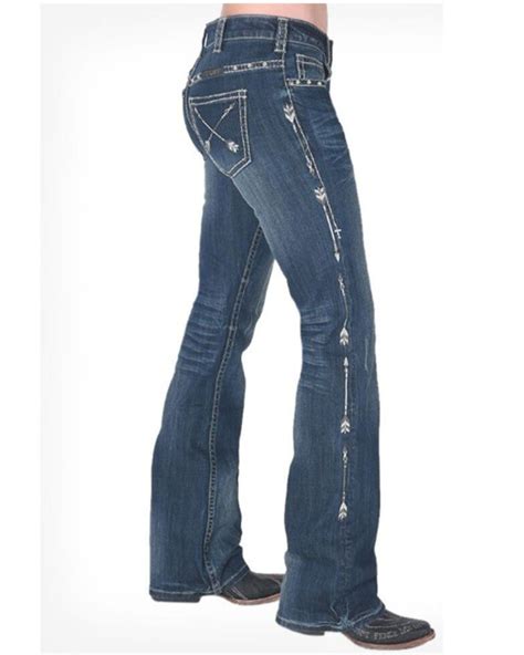 Cowgirl Tuff Womens Straight Shooter Medium Wash Bootcut Jeans Bootcut Jeans Bootcut