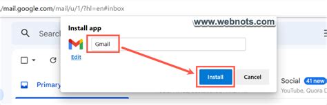 How To Install Gmail As An App In Windows And Mac Webnots
