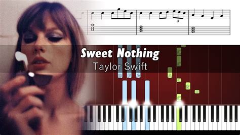 Taylor Swift Sweet Nothing Karaoke Piano Tutorial Sheets Youtube