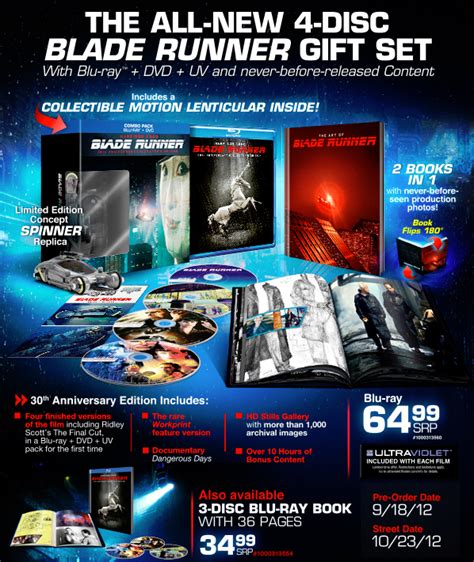 Blade Runner Th Anniversary Gift Set Blu Ray Detailed Inside Pulse