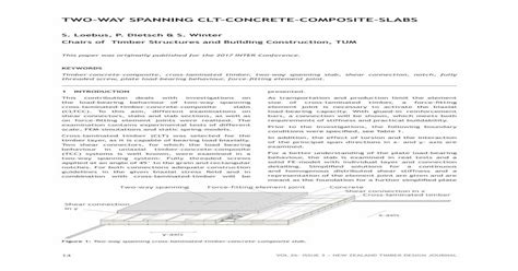 Pdf Two Way Spanning Clt Concrete Composite Slabs Pdfslidenet