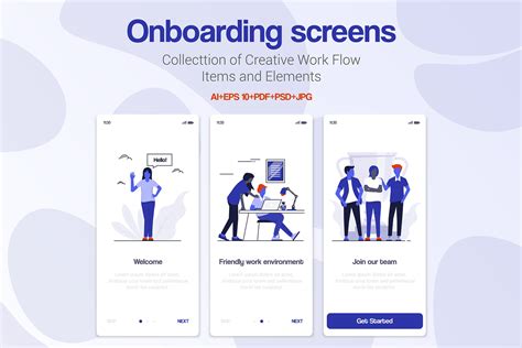 15 Onboarding Screens For App Templates And Themes Creative Market