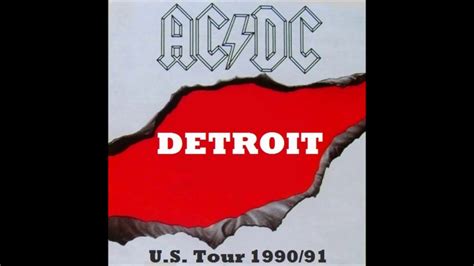 Ac Dc 02 Shoot To Thrill Detroit 1990 Youtube