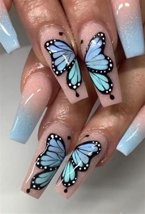 32 Beautiful Butterfly Nails Designs You Want To Have Right Away Lily