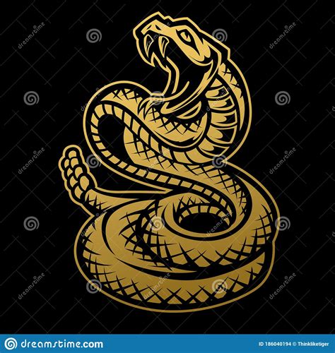 You think this will be patched any time soon. Snake Gold Vector,mascot Logo Design On Black Background ...