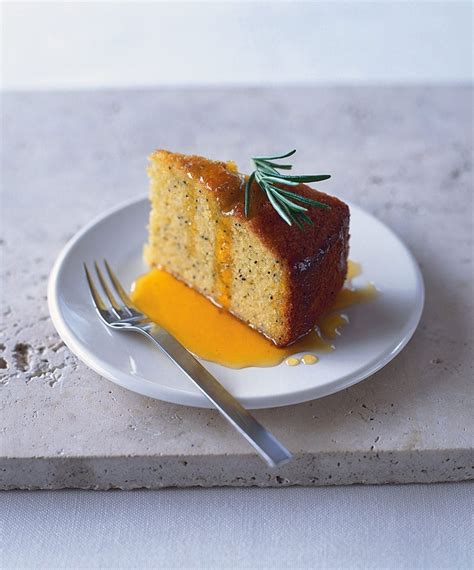 Served with zesty lemon icing, orange mascarpone and caramelised satsumas. Orange polenta cake with rosemary and orange syrup recipe ...