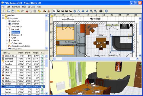 برنامج مجاني لتصميم وتخطيط نماذج الاثاث والمنازل بتقنية 3d لويندوز