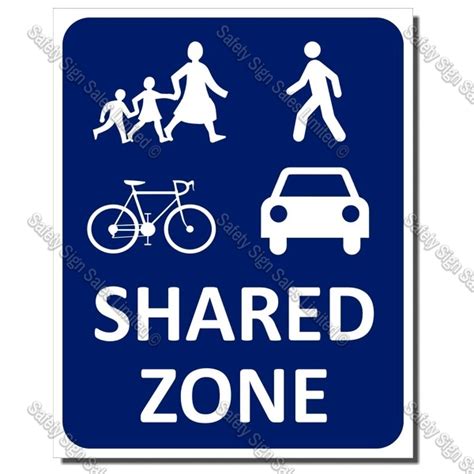 Cyops61 Shared Zone Sign Best Quality Signs