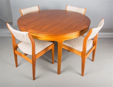 4 X D Scan Danish Dining Chairs And Retro Teak Dining Table By