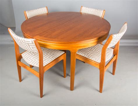 Alice 130 cm round dining table 6 velvet chairs clear grey 799 599 save 200 available to order now awaiting… 4 x D Scan Danish dining chairs and Retro Teak Dining ...