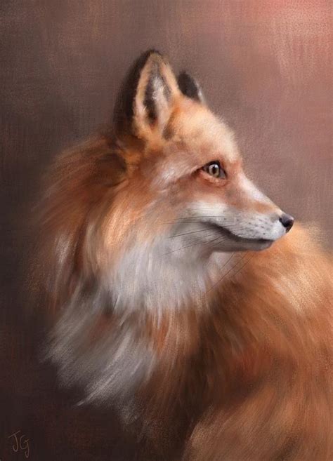 The Red Fox Painting By Joe Gilronan Fine Art America