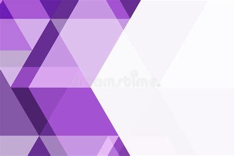 Violet And White Triangle Geometric Abstract Background Stock Vector