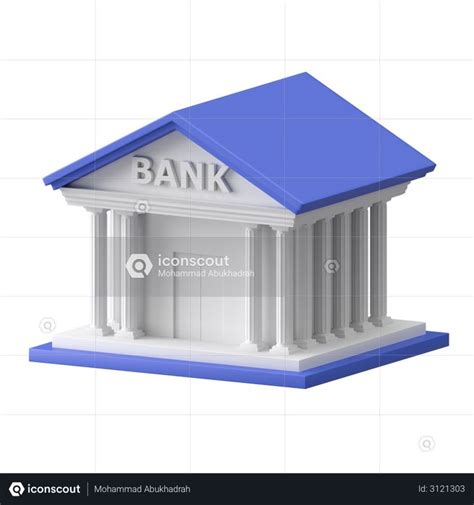 Premium Bank 3d Illustration Download In Png Obj Or Blend Format