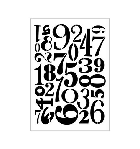 Decorative Stencil Numbers