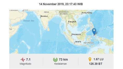 Ada enam kali gempa susulan setelah gempa magnitudo 7,1 di sulut dan maluku. INFO TERKINI Gempa Bumi di Malut dan Sulut, Manado 6 Kali ...