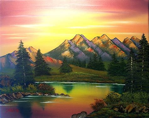 Sunset Mountain Painting At PaintingValley Com Explore Collection Of